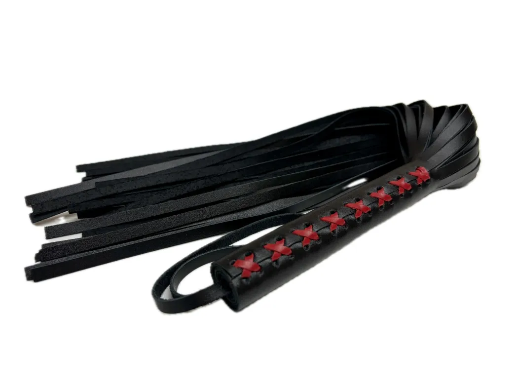 плеть кожаная с красным плетением 6019-1ars в Краснодаре