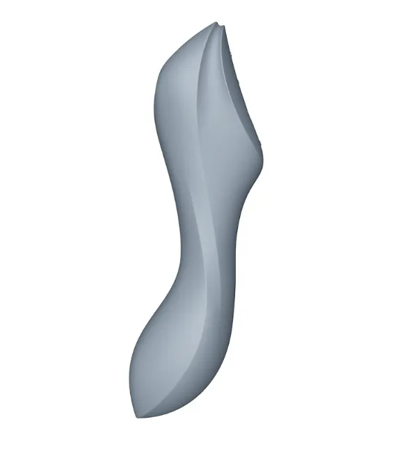 двухсторонний стимулятор с вибрацией и вакуумно-волновым эффектом curvy trinity 3 (bluegrey) (eu+wor в Краснодаре