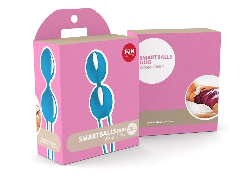 вагинальные шарики fun factory smartballs duo, ярко-голубые в Краснодаре
