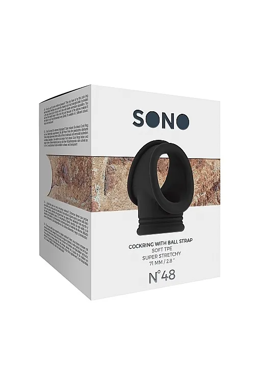 эрекционное кольцо для пениса и мошонки no48 - cockring with ball strap в Краснодаре
