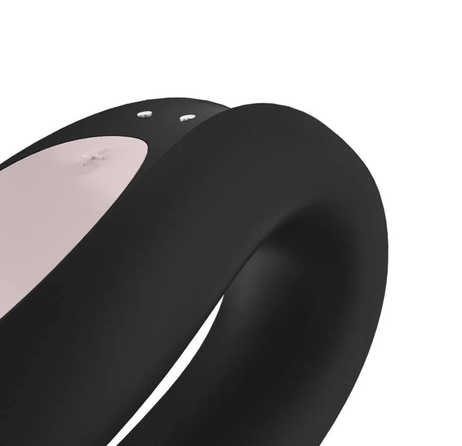 универсальный массажер для пар satisfyer double joy, черный в Краснодаре