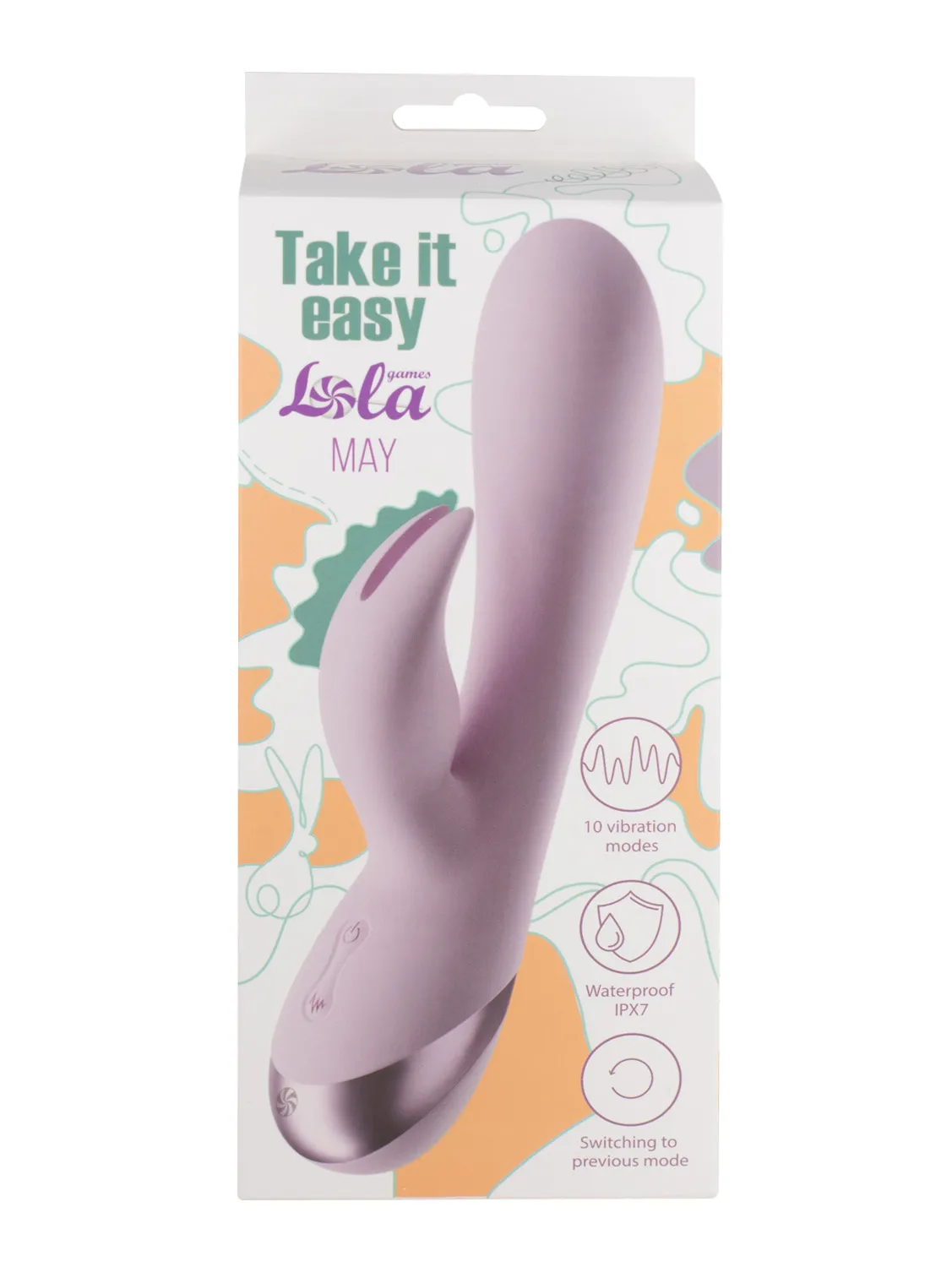 перезаряжаемый вибратор take it easy may 9027-01lola в Краснодаре