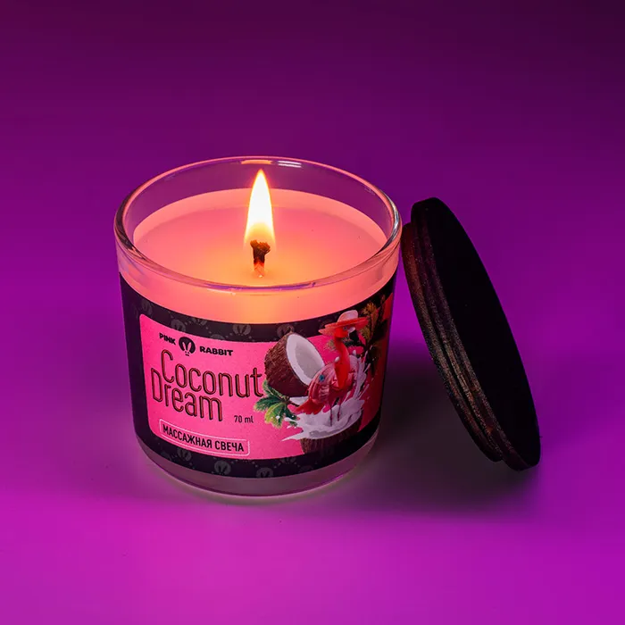 массажная свеча pinkrabbit coconut dream, 70 мл в Краснодаре