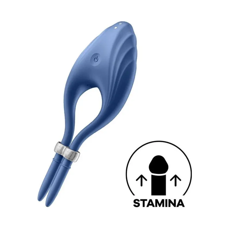 эрекционное кольцо (лассо) duelist с вибрацией (тёмно-синий) в Краснодаре