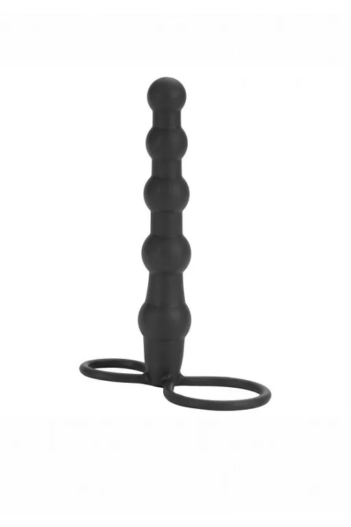 страпон для двойного проникновения (пенетрейшен) silicone beaded double rider в Краснодаре