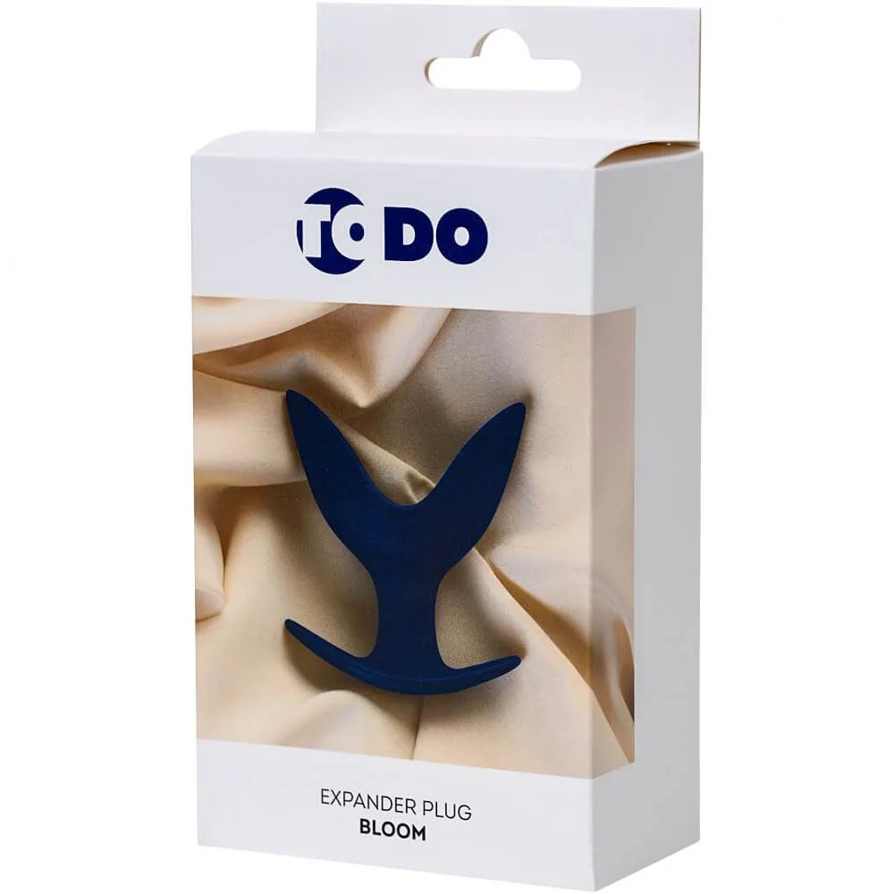 расширяющая анальная пробка todo by toyfa bloom, синяя в Краснодаре