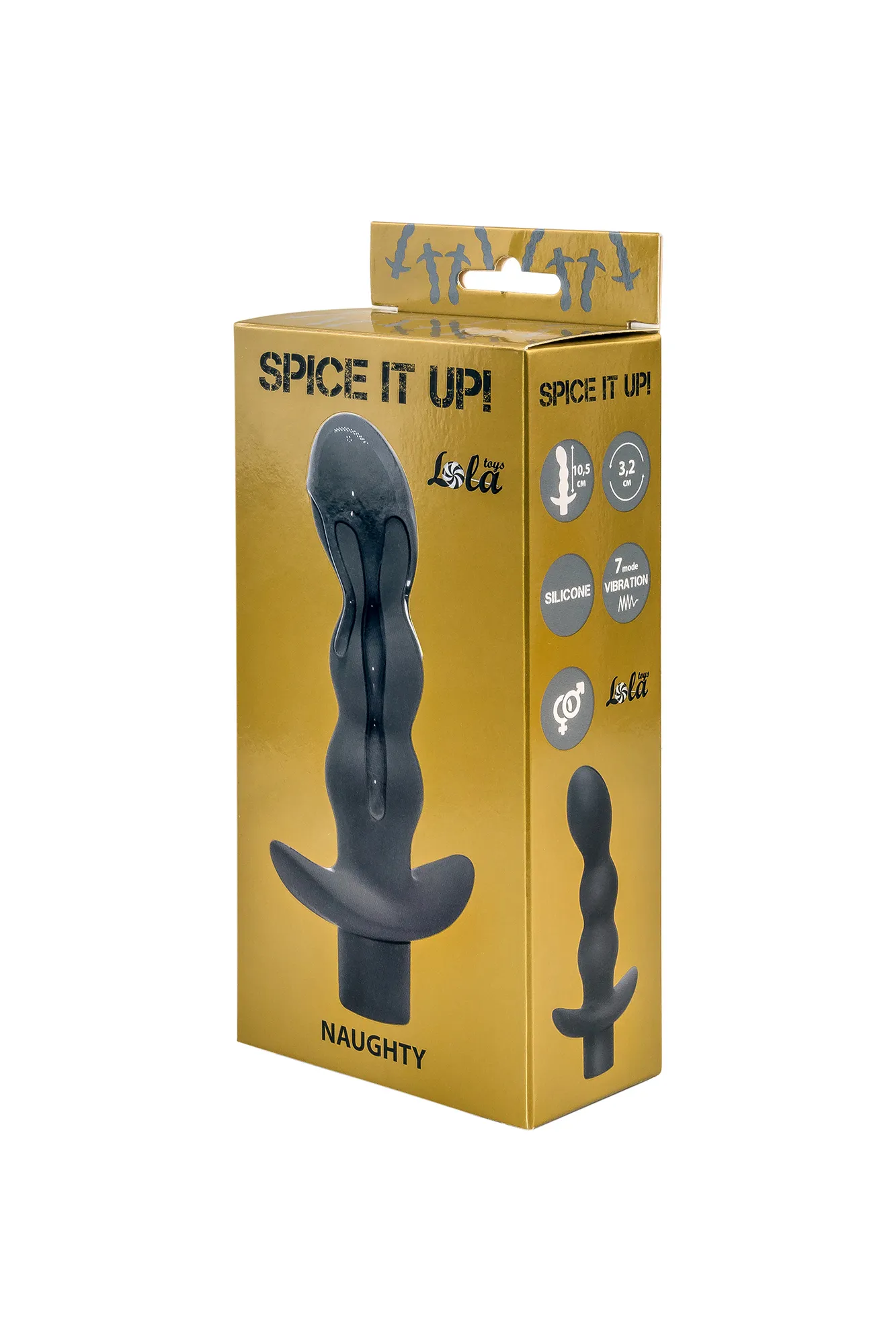 анальная пробка с вибрацией spice it up naughty dark grey 8012-02lola в Краснодаре