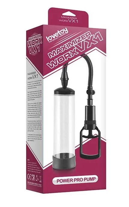 вакуумная помпа lovetoy maximizer worx vx1, прозрачная в Краснодаре