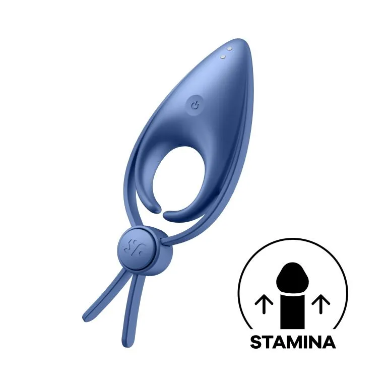 эрекционное кольцо (лассо) sniper с вибрацией (голубой) в Краснодаре