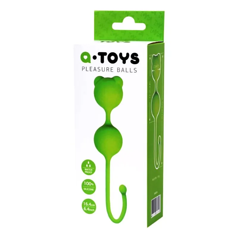 вагинальные шарики a-toys by toyfa meeko, силикон, зеленый d 2,7 см, шт в Краснодаре
