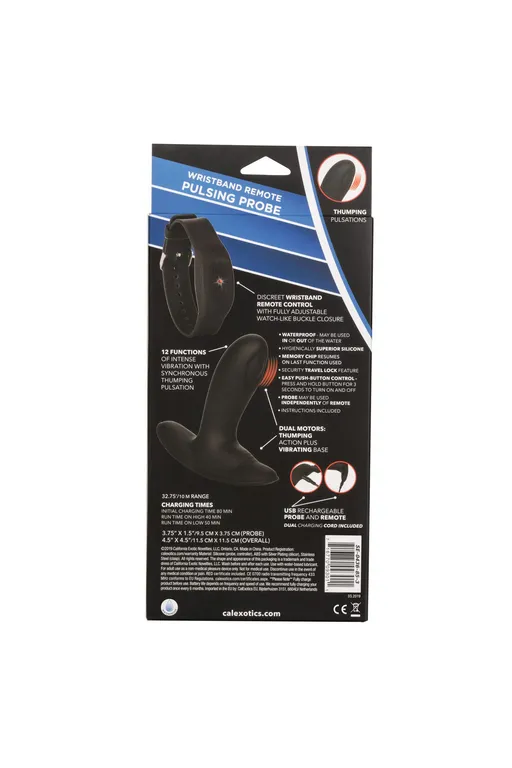 анальный стимулятор pulsing probe с функией "пульсирующее воздействие" и управлением с браслета в Краснодаре