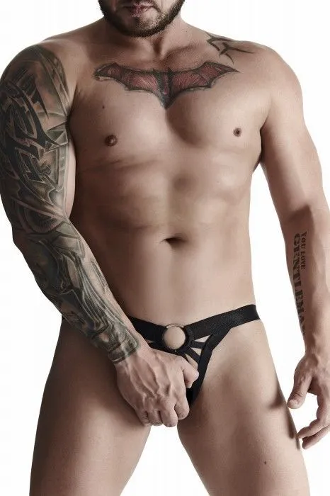 Эротическое мужские трусы-джоки из лент regnes, черные в Краснодаре