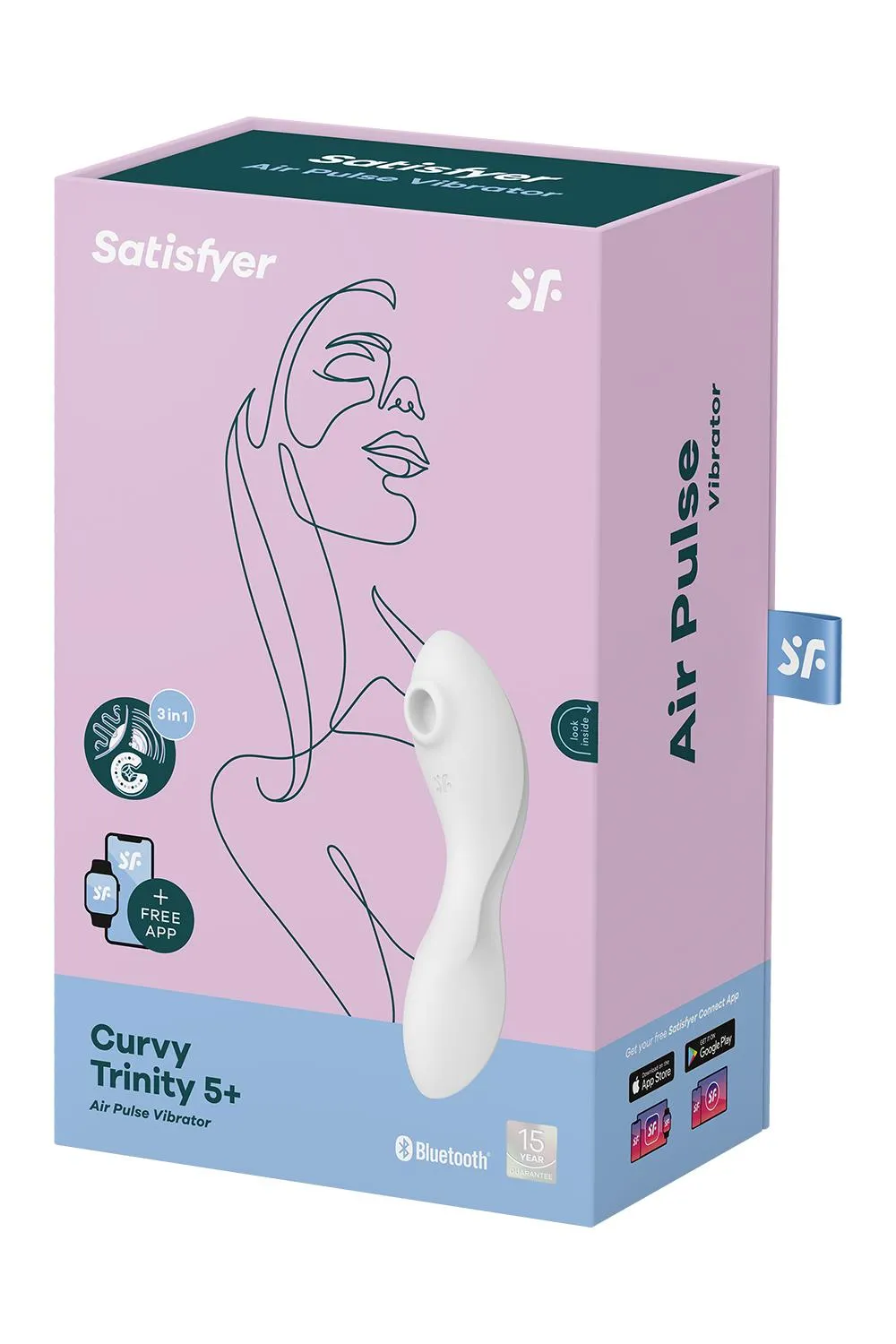вакуумный массажер satisfyer curvy trinity 5+ white 036557sa в Краснодаре