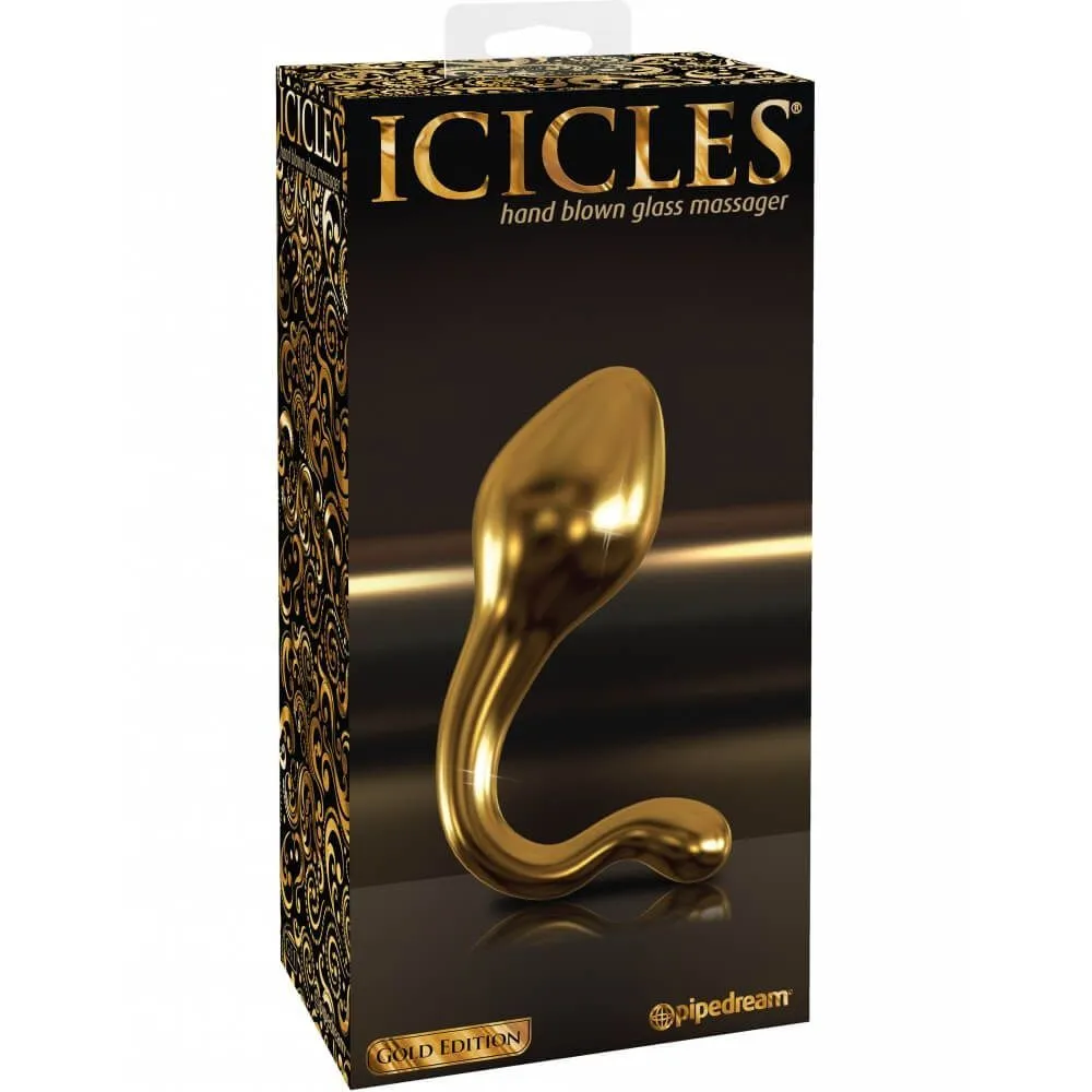 анальная пробка pipedream icicles gold edition g11, стеклянная в Краснодаре