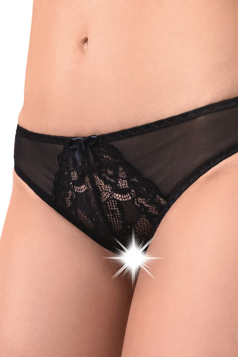 Эротическое эротические трусики с бантом erolanta mia, чёрные в Краснодаре