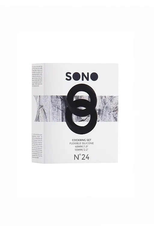 набор из двух колец no.24 - mobius cockring set - black в Краснодаре