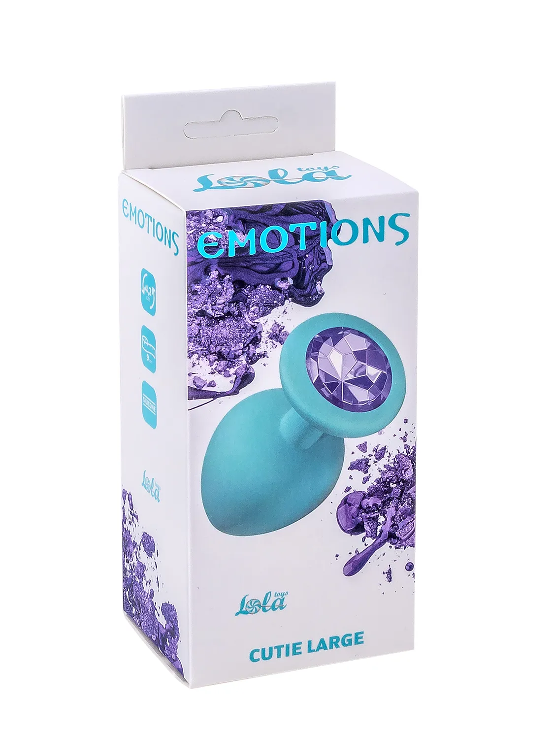 анальная пробка emotions cutie large turquoise light purple crystal 4013-04lola в Краснодаре