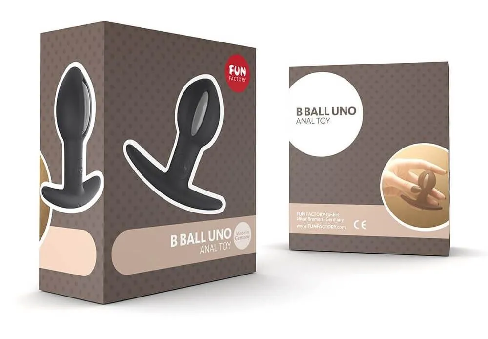 анальный шарик fun factory b ball uno, черно-серый в Краснодаре