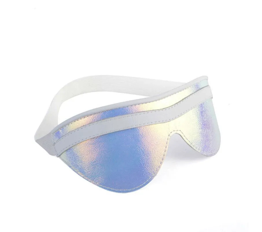 маска sitabella кожаная, белая с голографией в Краснодаре