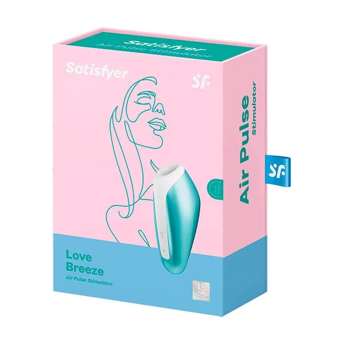 вакуум-волновой бесконтактный стимулятор клитора satisfyer love breeze, силикон, голубой в Краснодаре