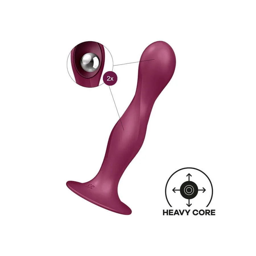 стимулятор с двумя металличискими шариками в стволе  double ball-r (red) в Краснодаре