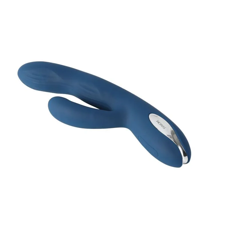 вибромассажер с пульсацией svakom aylin, синий в Краснодаре
