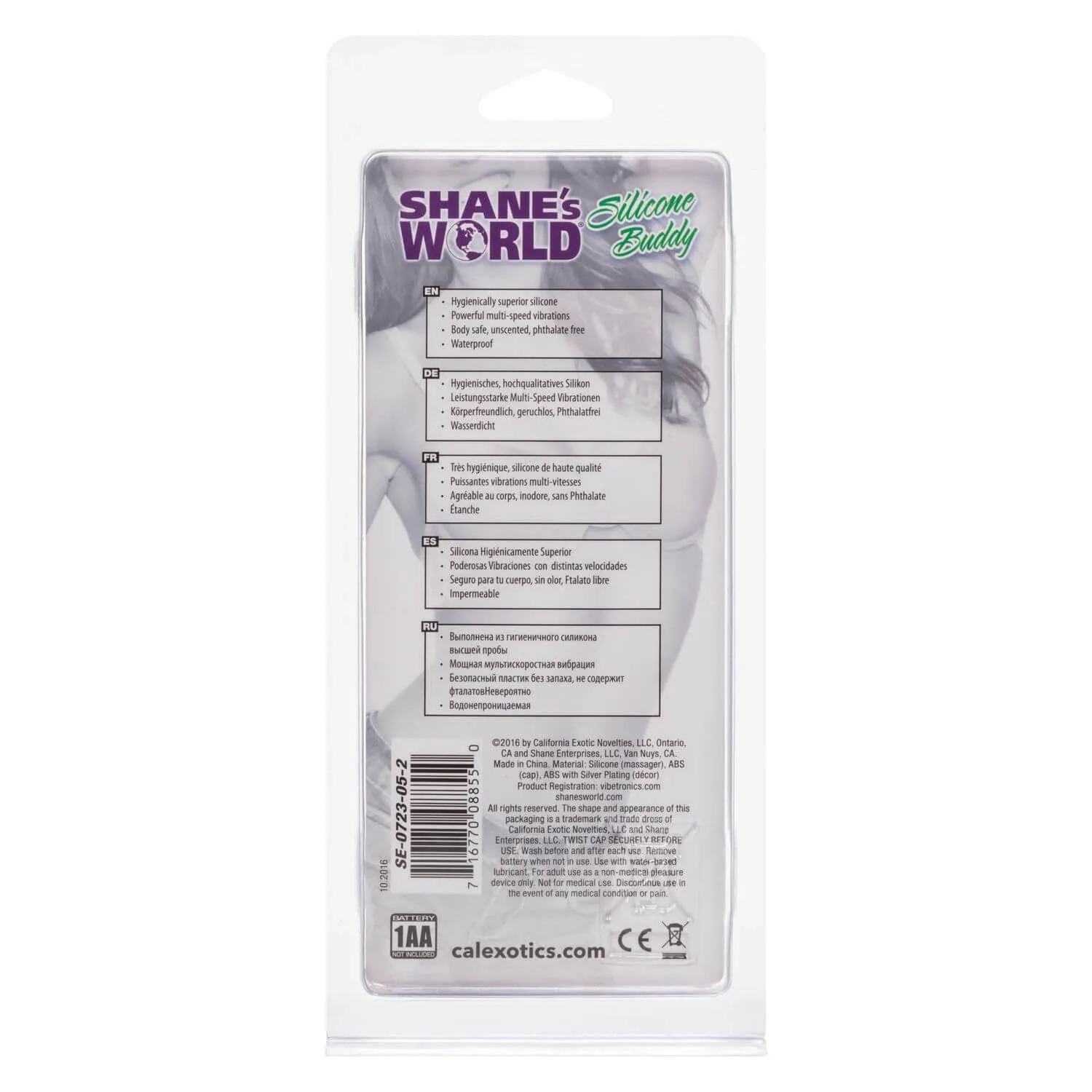 вибратор california exotic novelties shanes world silicone buddy, фиолетовый в Краснодаре