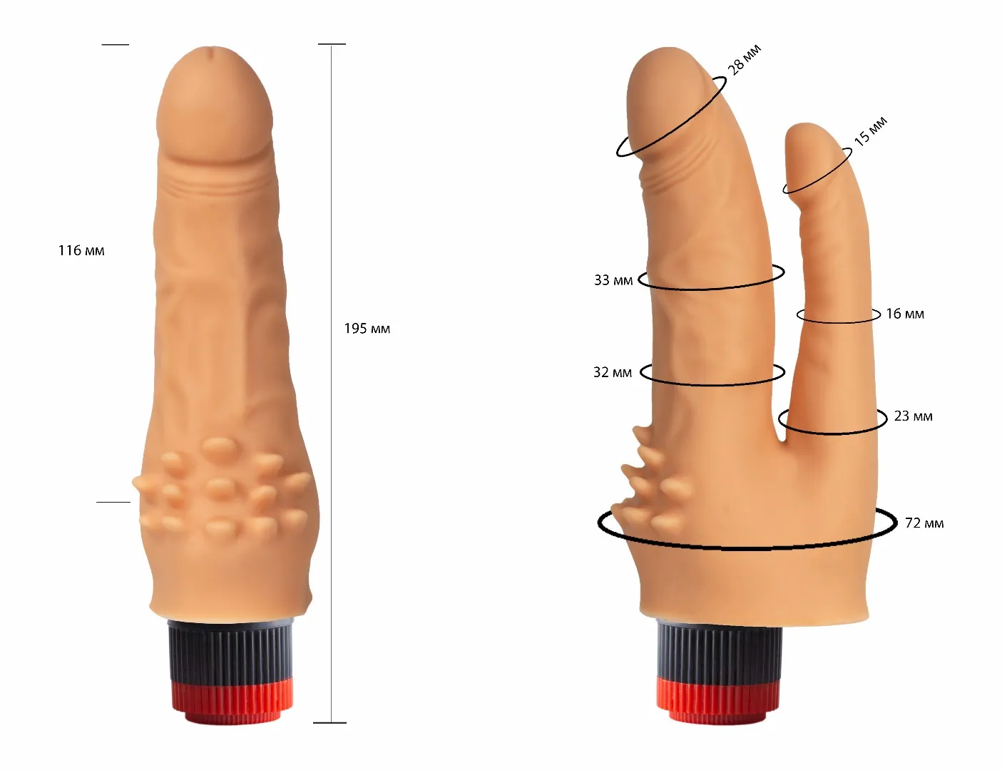 вибратор гелевый двойной 114800ru в Краснодаре