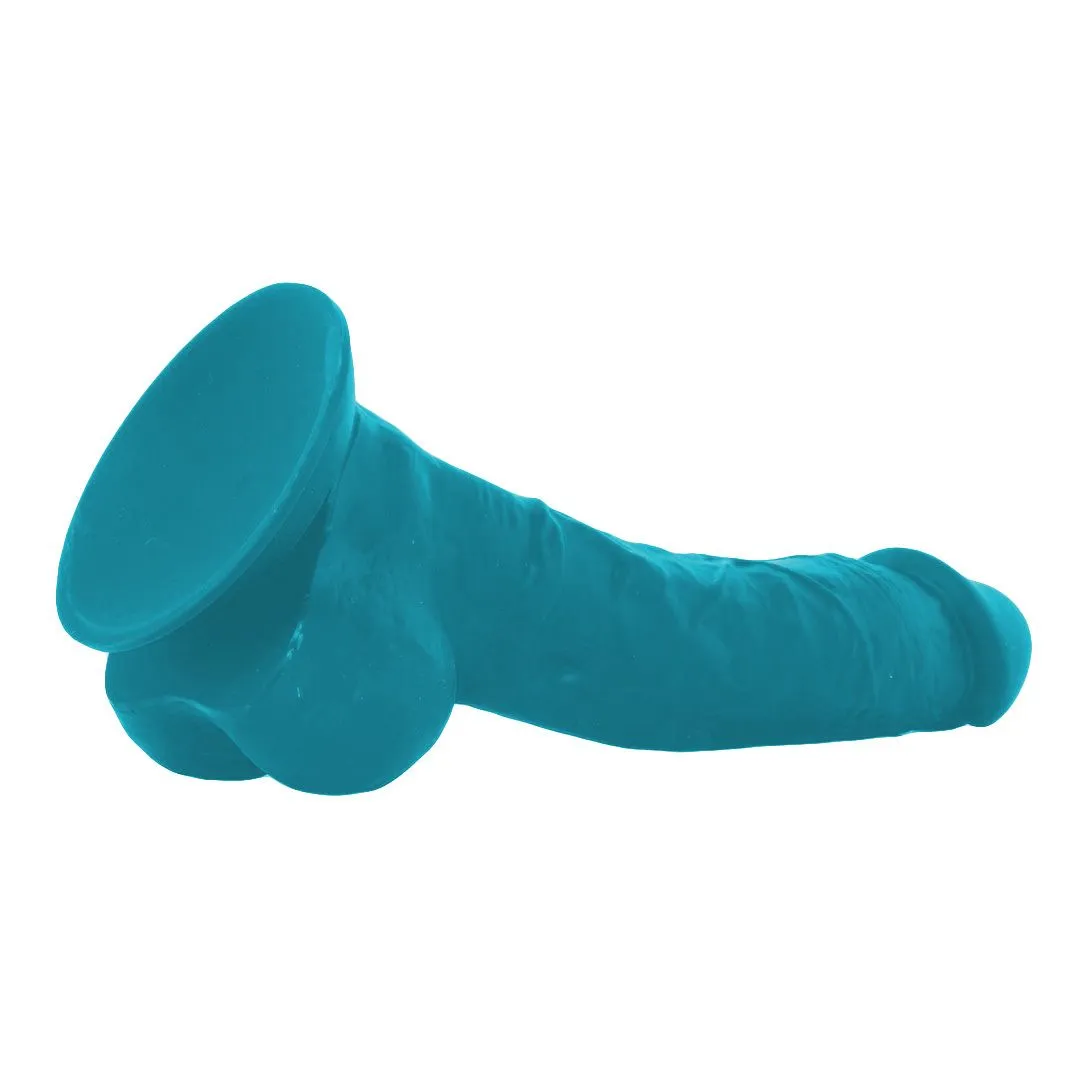 фаллоимитатор ns novelties coloursoft 8 inch soft dildo, голубой в Краснодаре