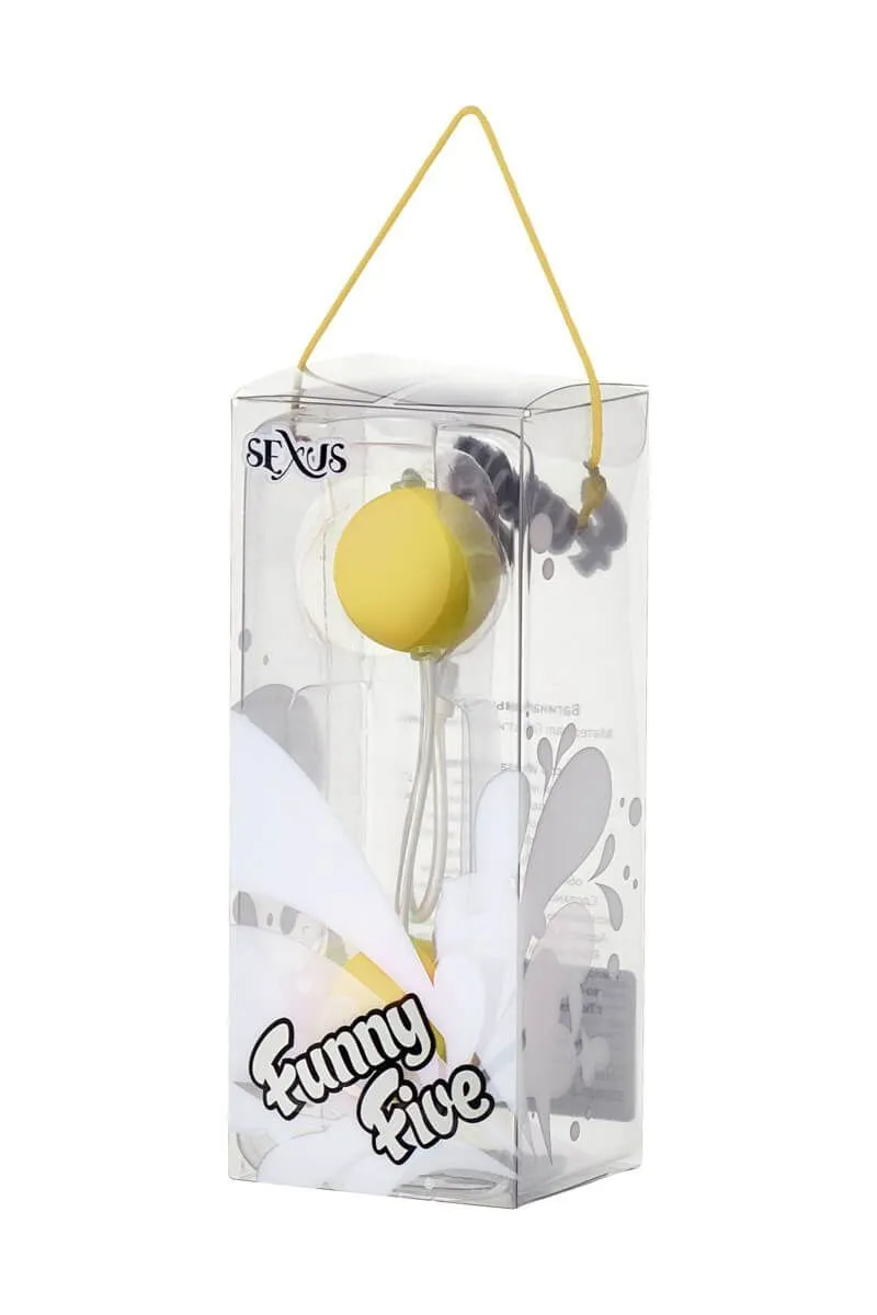 вагинальные шарики sexus funny five, abs пластик, желтые в Краснодаре