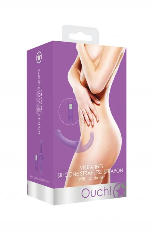 безремневой страпон с вибрацией и пультом управления vibrating silicone strapless strapon в Краснодаре