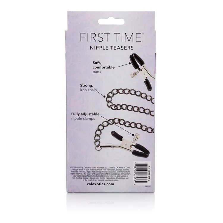 зажимы для сосков california exotic first time fetish nipple teasers, серебристые в Краснодаре
