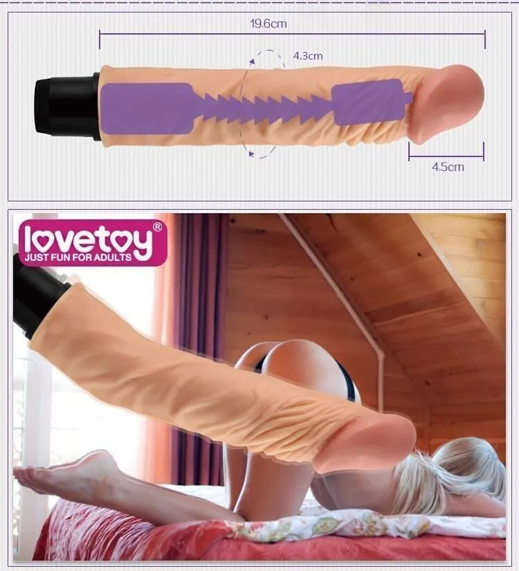 вибратор lovetoy real feel flexi 9.8 inch, телесный в Краснодаре