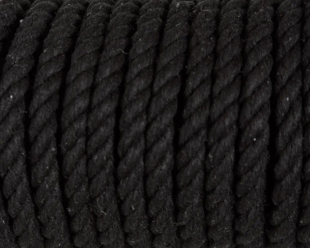 хлопковая веревка для шибари pinkrabbit черная, 20 м в Краснодаре