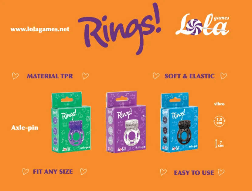 шоубокс эрекционных колец rings axle-pin 12 шт 0122-00lola в Краснодаре