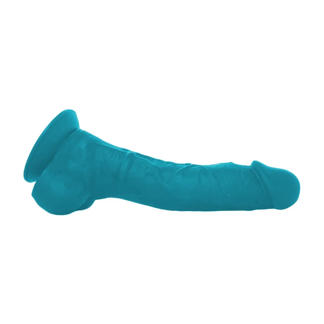 фаллоимитатор ns novelties coloursoft 8 inch soft dildo, голубой в Краснодаре