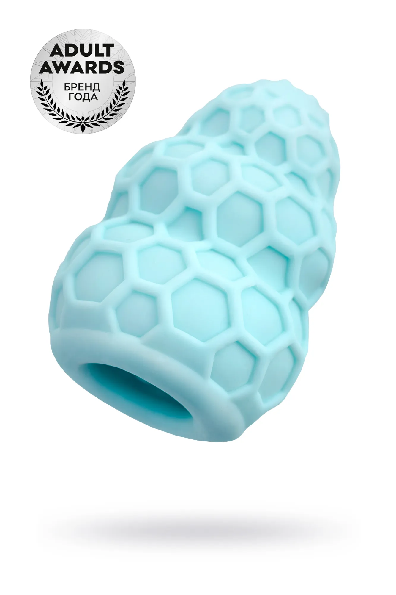 Мастурбатор A-Toys Flaff, TPE, бирюзовый, 8см, Ø 2,9 см