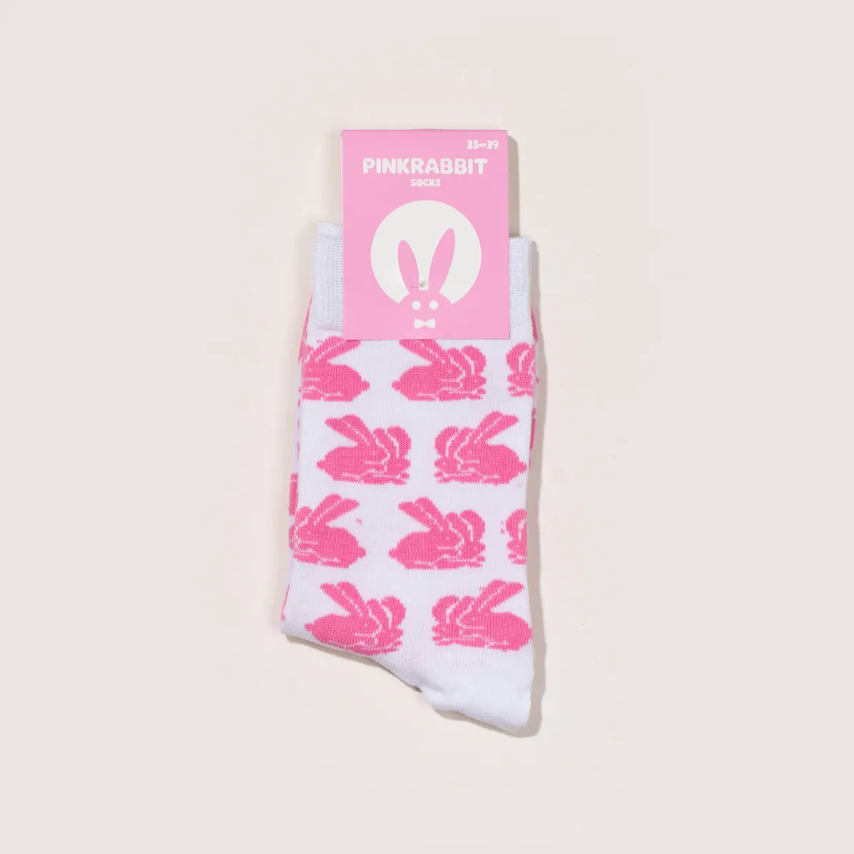 Носки PINK RABBIT женские (белые, 23-25)