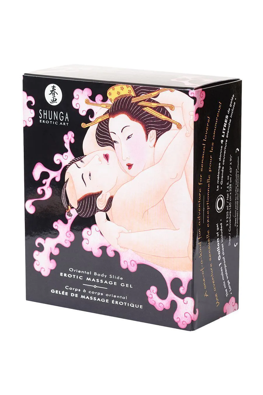 массажный гель shunga «шампанское и клубника» серии «контактный восточный массаж» 2х225 мл. в Краснодаре