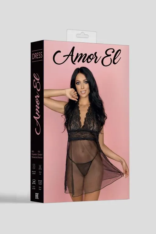 Эротическое эротическое платье castalia s/m черное в Краснодаре