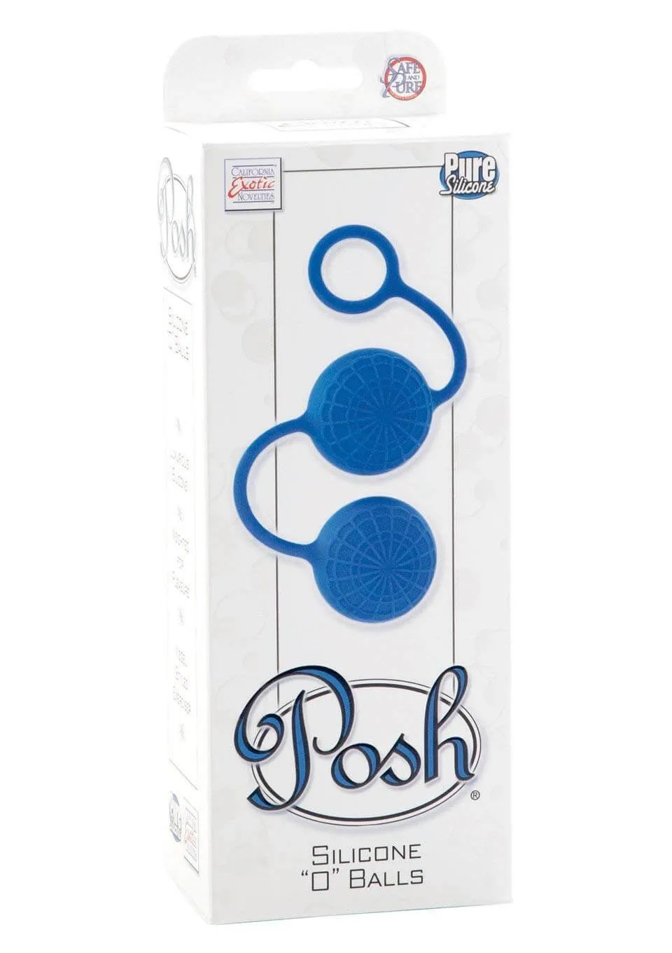 вагинальные шарики california exotic novelties posh o balls, синие в Краснодаре