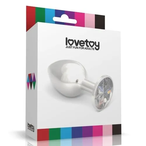 анальная пробка lovetoy малая, с красным камнем в Краснодаре