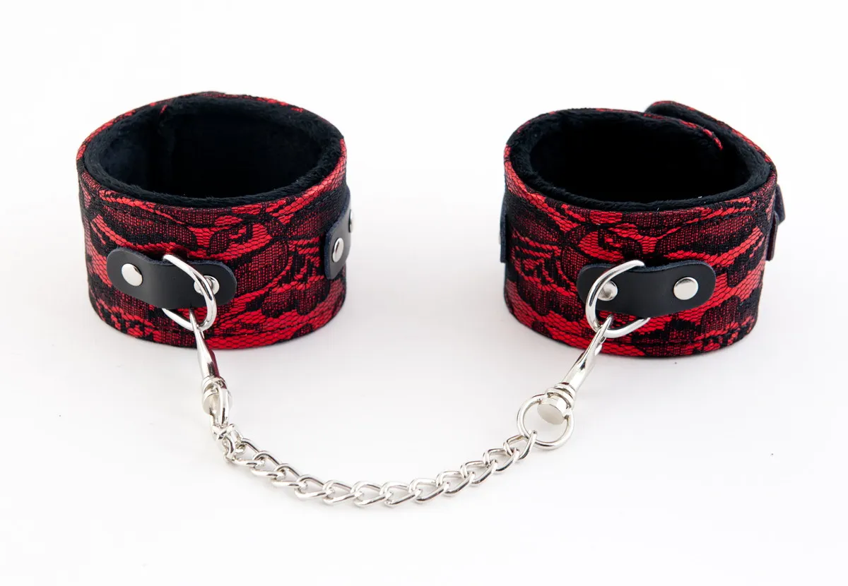 кружевные поножи toyfa marcus, красный, 46 см. в Краснодаре