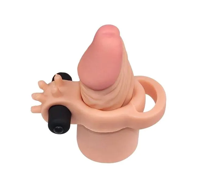 насадка на член lovetoy pleasure x-tender 7.5 inch, с вибрацией в Краснодаре