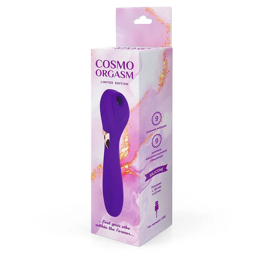 вакуумный стимулятор с вибрацией cosmo orgasm, фиолетовый в Краснодаре