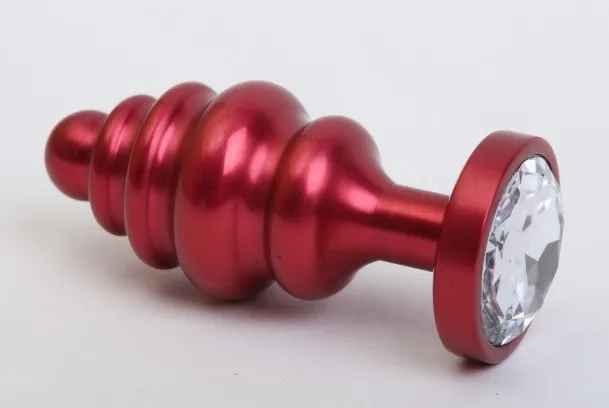 пробка металл 7,3х2,9см фигурная красная прозрачный страз 47426-4mm в Краснодаре