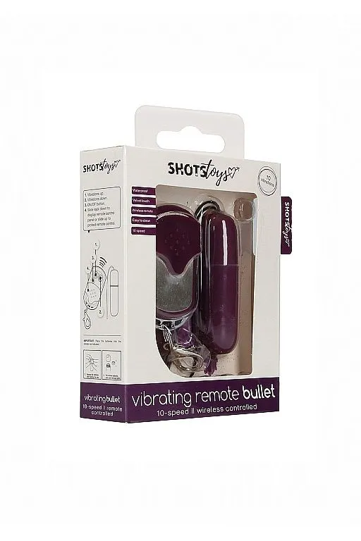 вибропуля с пультом управления remote vibrating bullet, фиолетовая в Краснодаре