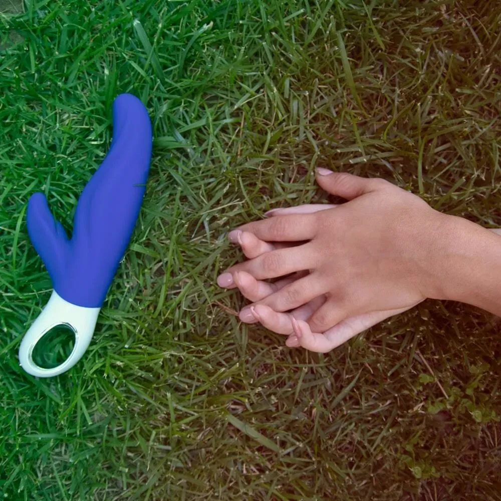 вибратор-кролик ff lady bi, синий. 1211056 в Краснодаре