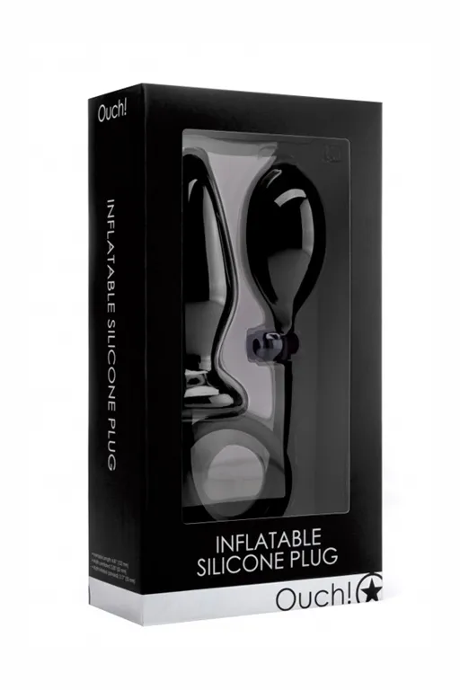 Расширяющаяся анальная пробка Inflatable Silicone Plug