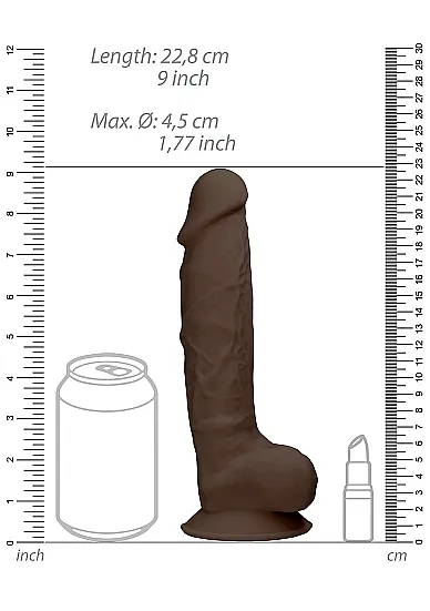 фаллоимитатор silicone dildo with balls - 22,8 см в Краснодаре